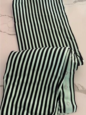 lululemon athletica Mint Green and Black Striped Scarf/Wrap